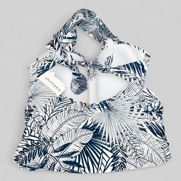 Jantzen Swimsuit Top Navy White Size 20W NWT - Picture 3 of 5